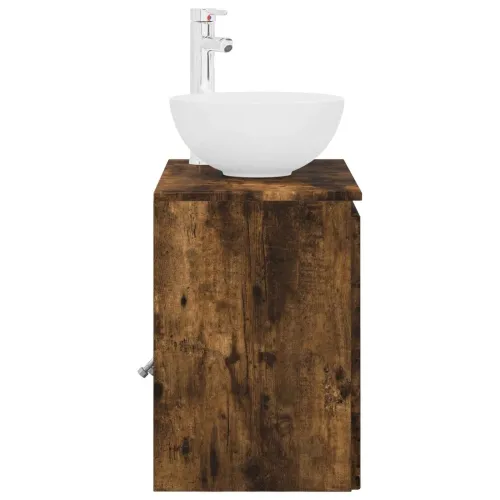 Lavabo - Umivaonik s policom Dimljeni hrast 49,5 x 35 x 63 cm - Dimljeni hrast Cijena