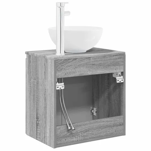 Lavabo - Umivaonik s policom Siva Sonoma 49,5 x 35 x 63 cm - Siva Sonoma Cijena