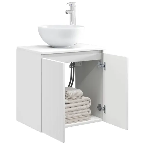 Lavabo - Umivaonik s policom Bijela 49,5 x 41 x 64,5 cm - Bijela Cijena