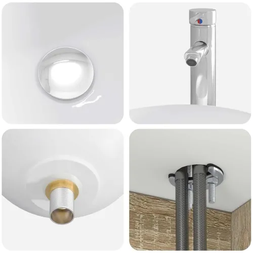 Lavabo - Umivaonik s policom Hrast sonoma 49,5 x 41 x 64,5 cm - Hrast sonoma Cijena