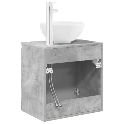 Lavabo - Umivaonik s policom Betonska siva 49,5 x 41 x 64,5 cm - Betonska siva Cijena