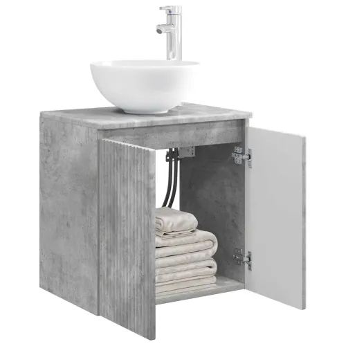 Lavabo - Umivaonik s policom Betonska siva 49,5 x 41 x 64,5 cm - Betonska siva Cijena