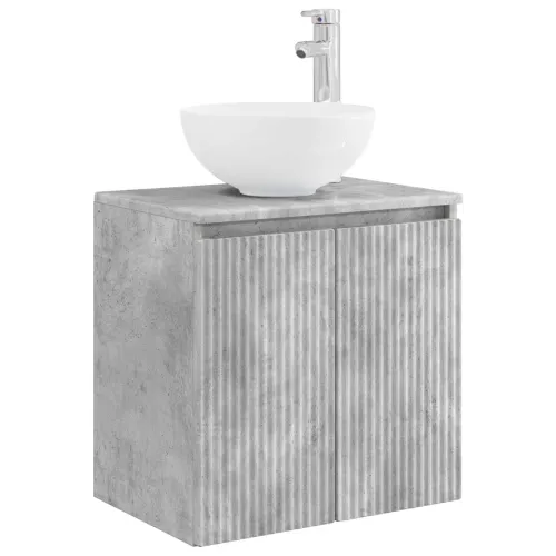 Lavabo - Umivaonik s policom Betonska siva 49,5 x 41 x 64,5 cm - Betonska siva Cijena