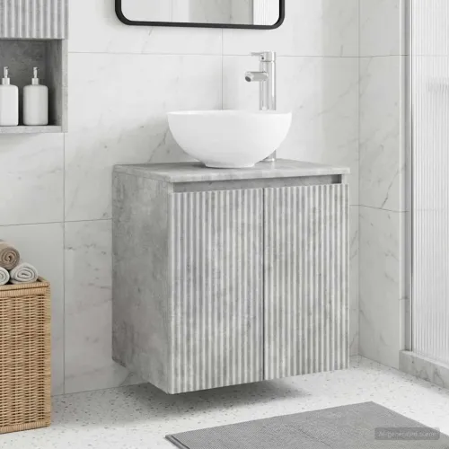 Lavabo - Umivaonik s policom Betonska siva 49,5 x 41 x 64,5 cm - Betonska siva Cijena