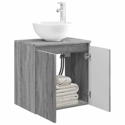 Lavabo - Umivaonik s policom Siva Sonoma 49,5 x 41 x 64,5 cm - Siva Sonoma Cijena