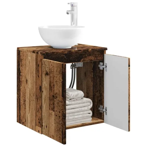 Lavabo - Umivaonik s policom Staro drvo 49,5 x 41 x 64,5 cm - Staro drvo Cijena