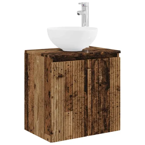 Lavabo - Umivaonik s policom Staro drvo 49,5 x 41 x 64,5 cm - Staro drvo Cijena