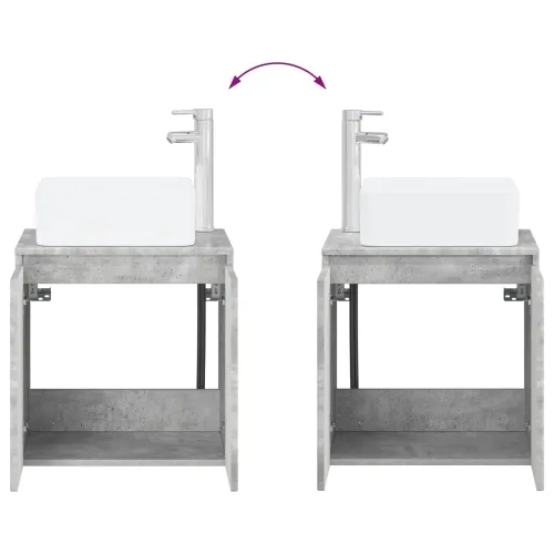 Lavabo - Umivaonik s policom Betonska siva 49,5 x 41 x 63 cm - Betonska siva Cijena