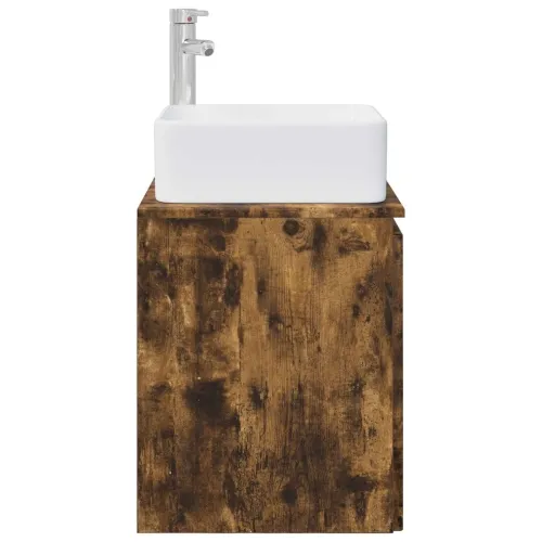 Lavabo - Umivaonik s policom Dimljeni hrast 49,5 x 41 x 63 cm - Dimljeni hrast Cijena