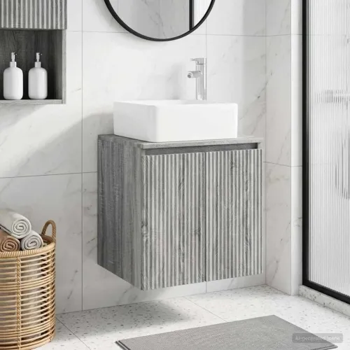 Lavabo - Umivaonik s policom Siva Sonoma 49,5 x 41 x 63 cm - Siva Sonoma Cijena