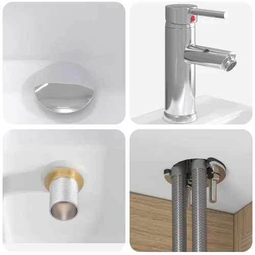 Lavabo - Umivaonik s policom Hrast artisan 49,5 x 41 x 63 cm - Hrast artisan Cijena