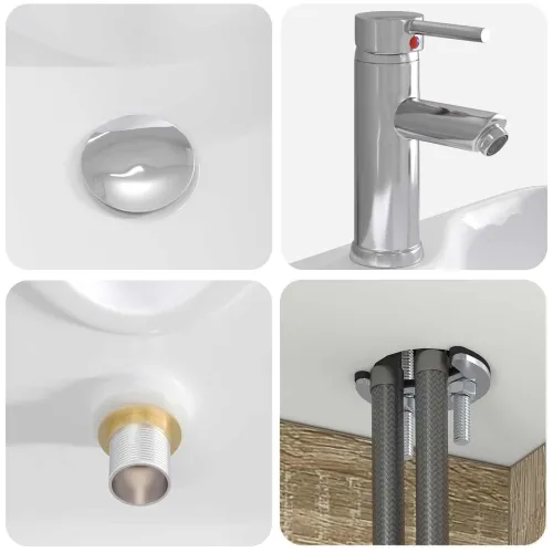 Lavabo - Umivaonik s policom Hrast sonoma 49,5 x 41 x 62,5 cm - Hrast sonoma Cijena