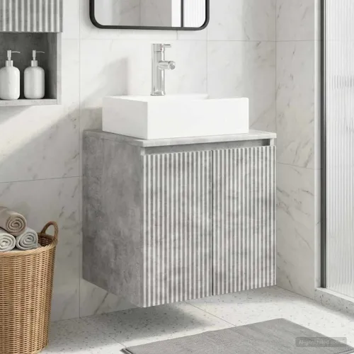 Lavabo - Umivaonik s policom Betonska siva 49,5 x 41 x 62,5 cm - Betonska siva Cijena