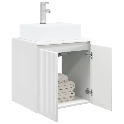 Lavabo - Umivaonik s policom Bijela visokog sjaja 49,5 x 41 x 62,5 cm - Bijela visokog sjaja Cijena