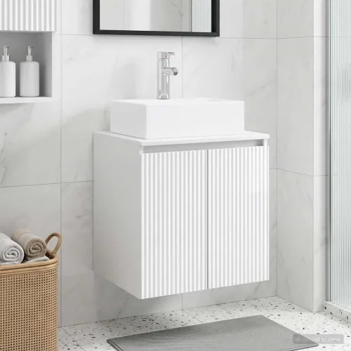 Lavabo - Umivaonik s policom Bijela visokog sjaja 49,5 x 41 x 62,5 cm - Bijela visokog sjaja Cijena