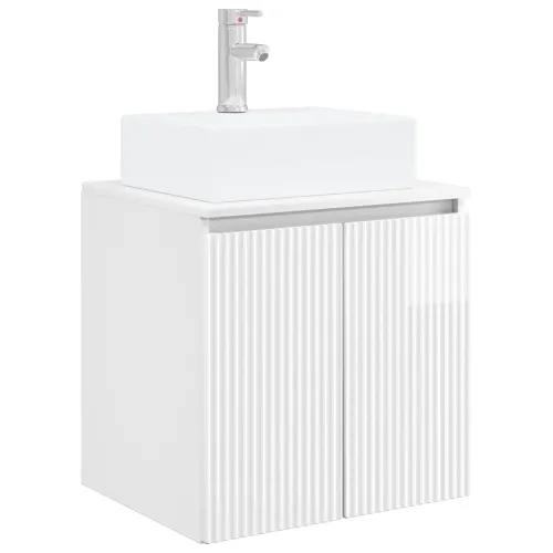 Lavabo - Umivaonik s policom Bijela visokog sjaja 49,5 x 41 x 62,5 cm - Bijela visokog sjaja Cijena
