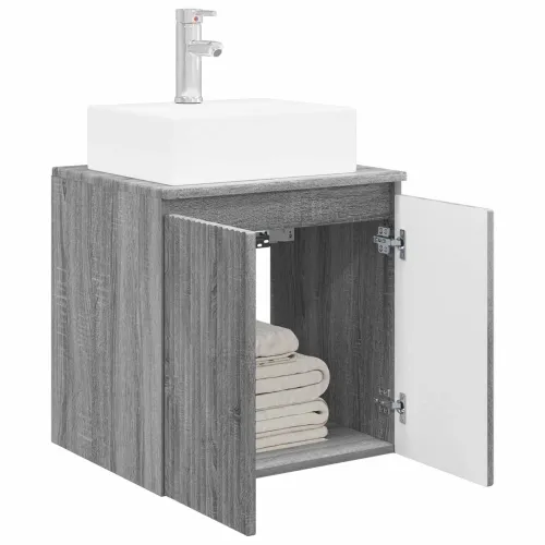 Lavabo - Umivaonik s policom Siva Sonoma 49,5 x 41 x 62,5 cm - Siva Sonoma Cijena