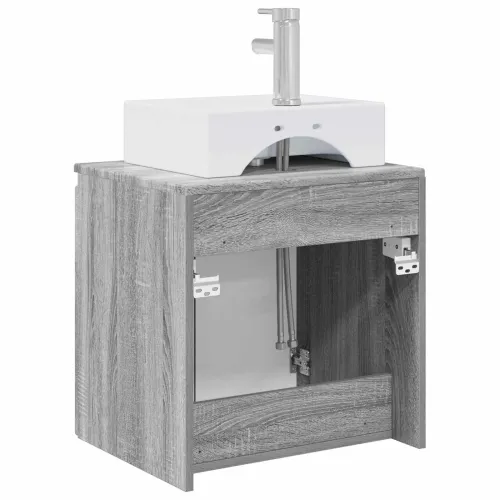 Lavabo - Umivaonik s policom Siva Sonoma 49,5 x 41 x 62,5 cm - Siva Sonoma Cijena