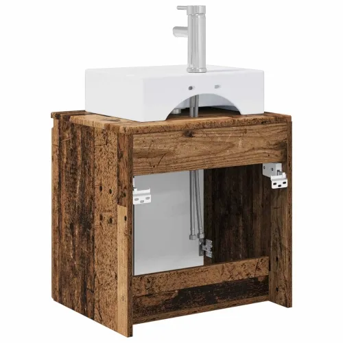 Lavabo - Umivaonik s policom Staro drvo 49,5 x 41 x 62,5 cm - Staro drvo Cijena
