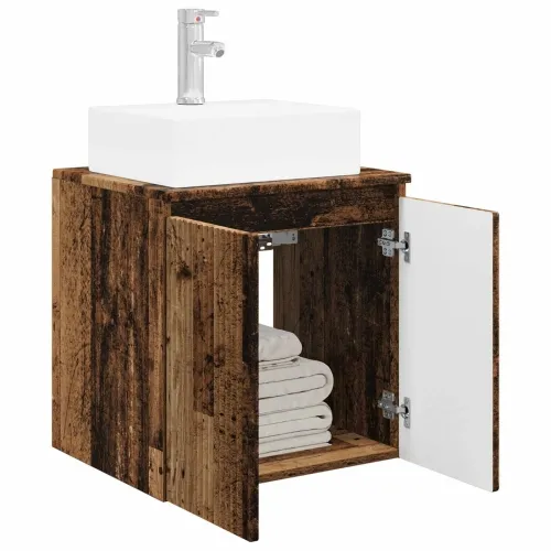 Lavabo - Umivaonik s policom Staro drvo 49,5 x 41 x 62,5 cm - Staro drvo Cijena