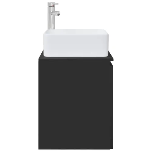 Lavabo - Umivaonik s policom Crna 53 x 35 x 63 cm Konstruirano drvo - Crna Cijena