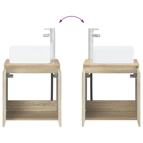 Lavabo - Umivaonik s policom Hrast sonoma 53 x 35 x 63 cm - Hrast sonoma Cijena