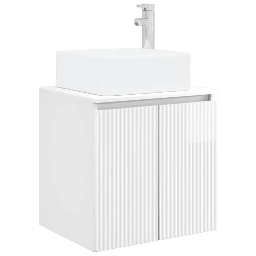 Lavabo - Umivaonik s policom Bijela visokog sjaja 53 x 35 x 63 cm - Bijela visokog sjaja Cijena