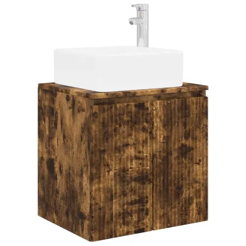 Lavabo - Umivaonik s policom Dimljeni hrast 53 x 35 x 63 cm - Dimljeni hrast Cijena