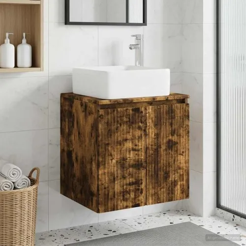 Lavabo - Umivaonik s policom Dimljeni hrast 53 x 35 x 63 cm - Dimljeni hrast Cijena