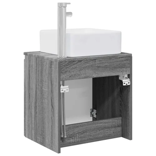 Lavabo - Umivaonik s policom Siva Sonoma 53 x 35 x 63 cm - Siva Sonoma Cijena
