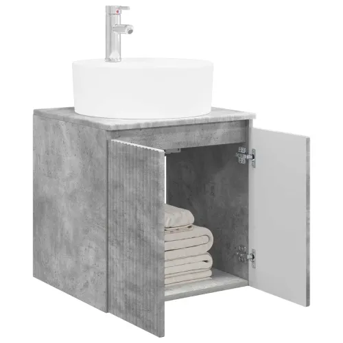 Lavabo - Umivaonik s policom Betonska siva 49,5 x 44,5 x 65 cm - Betonska siva Cijena