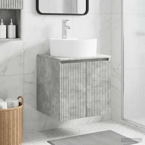 Lavabo - Umivaonik s policom Betonska siva 49,5 x 44,5 x 65 cm - Betonska siva Cijena