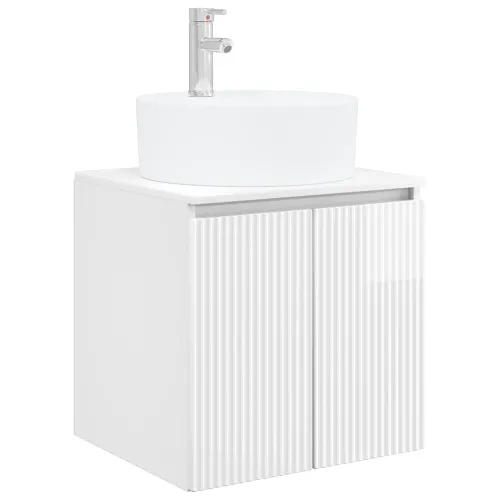 Lavabo - Umivaonik s policom Bijela visokog sjaja 49,5 x 44,5 x 65 cm - Bijela visokog sjaja Cijena