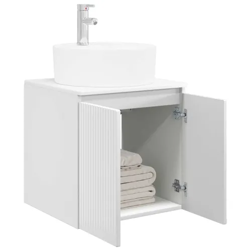 Lavabo - Umivaonik s policom Bijela visokog sjaja 49,5 x 44,5 x 65 cm - Bijela visokog sjaja Cijena