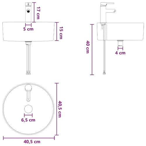 Lavabo - Umivaonik s policom Dimljeni hrast 49,5 x 44,5 x 65 cm - Dimljeni hrast Cijena