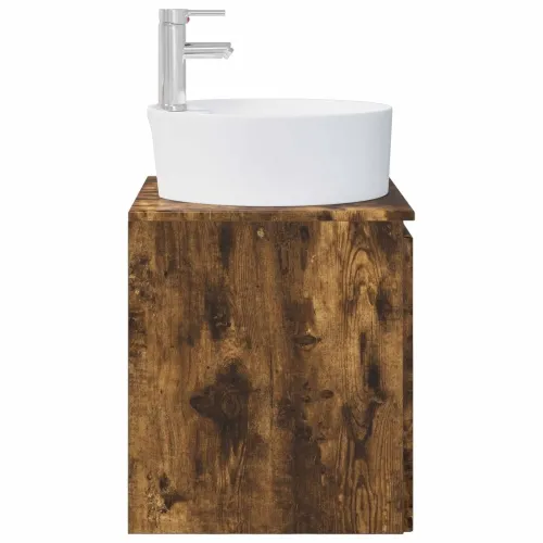 Lavabo - Umivaonik s policom Dimljeni hrast 49,5 x 44,5 x 65 cm - Dimljeni hrast Cijena