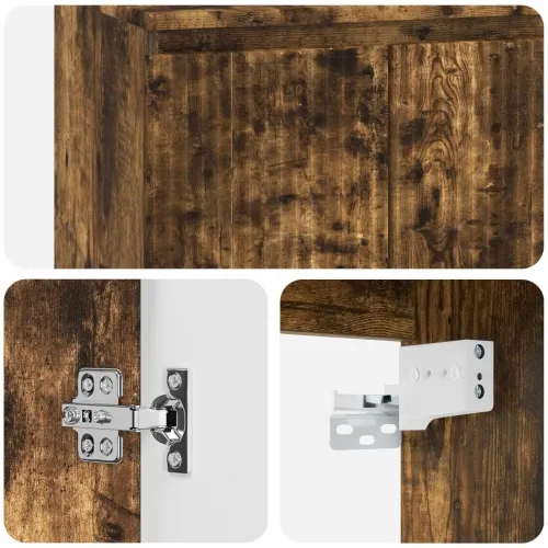 Lavabo - Umivaonik s policom Dimljeni hrast 49,5 x 44,5 x 65 cm - Dimljeni hrast Cijena