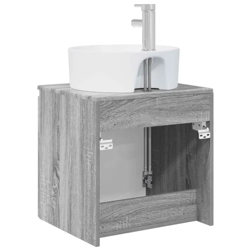 Lavabo - Umivaonik s policom Siva Sonoma 49,5 x 44,5 x 65 cm - Siva Sonoma Cijena