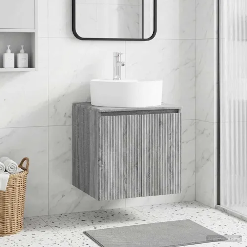 Lavabo - Umivaonik s policom Siva Sonoma 49,5 x 44,5 x 65 cm - Siva Sonoma Cijena