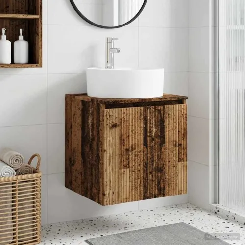 Lavabo - Umivaonik s policom Staro drvo 49,5 x 44,5 x 65 cm - Staro drvo Cijena