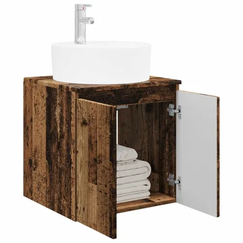 Lavabo - Umivaonik s policom Staro drvo 49,5 x 44,5 x 65 cm - Staro drvo Cijena