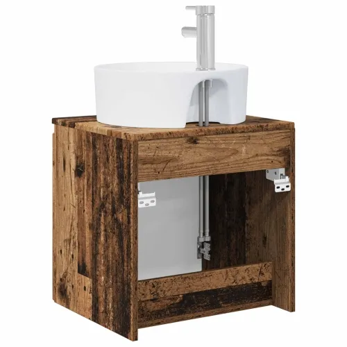 Lavabo - Umivaonik s policom Staro drvo 49,5 x 44,5 x 65 cm - Staro drvo Cijena
