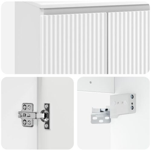 Lavabo - Umivaonik s policom Bijela 49,5 x 44,5 x 65 cm - Bijela Cijena