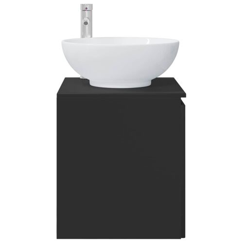 Lavabo - Umivaonik s policom Crna 49,5 x 44,5 x 65 cm Konstruirano drvo - Crna Cijena