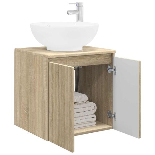 Lavabo - Umivaonik s policom Hrast sonoma 49,5 x 44,5 x 65 cm - Hrast sonoma Cijena