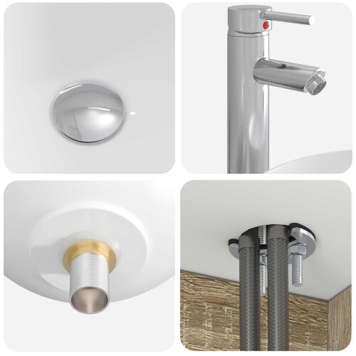 Lavabo - Umivaonik s policom Hrast sonoma 49,5 x 44,5 x 65 cm - Hrast sonoma Cijena