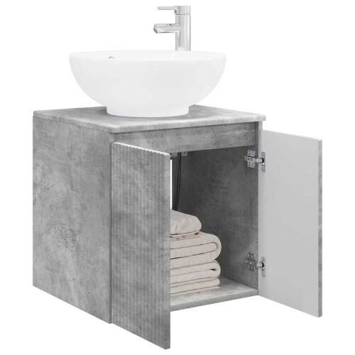 Lavabo - Umivaonik s policom Betonska siva 49,5 x 44,5 x 65 cm - Betonska siva Cijena