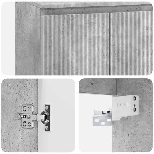 Lavabo - Umivaonik s policom Betonska siva 49,5 x 44,5 x 65 cm - Betonska siva Cijena