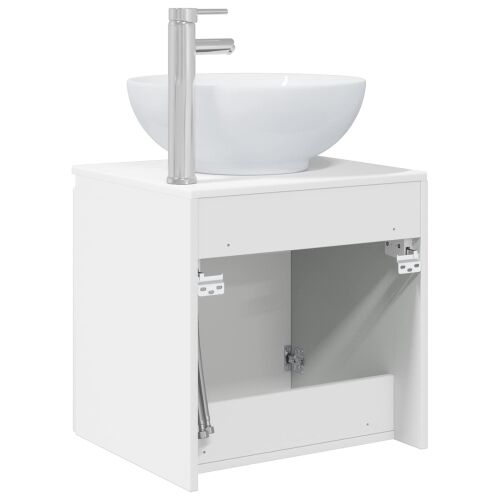 Lavabo - Umivaonik s policom Bijela visokog sjaja 49,5 x 44,5 x 65 cm - Bijela visokog sjaja Cijena