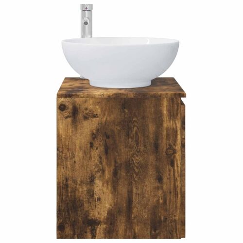 Lavabo - Umivaonik s policom Dimljeni hrast 49,5 x 44,5 x 65 cm - Dimljeni hrast Cijena